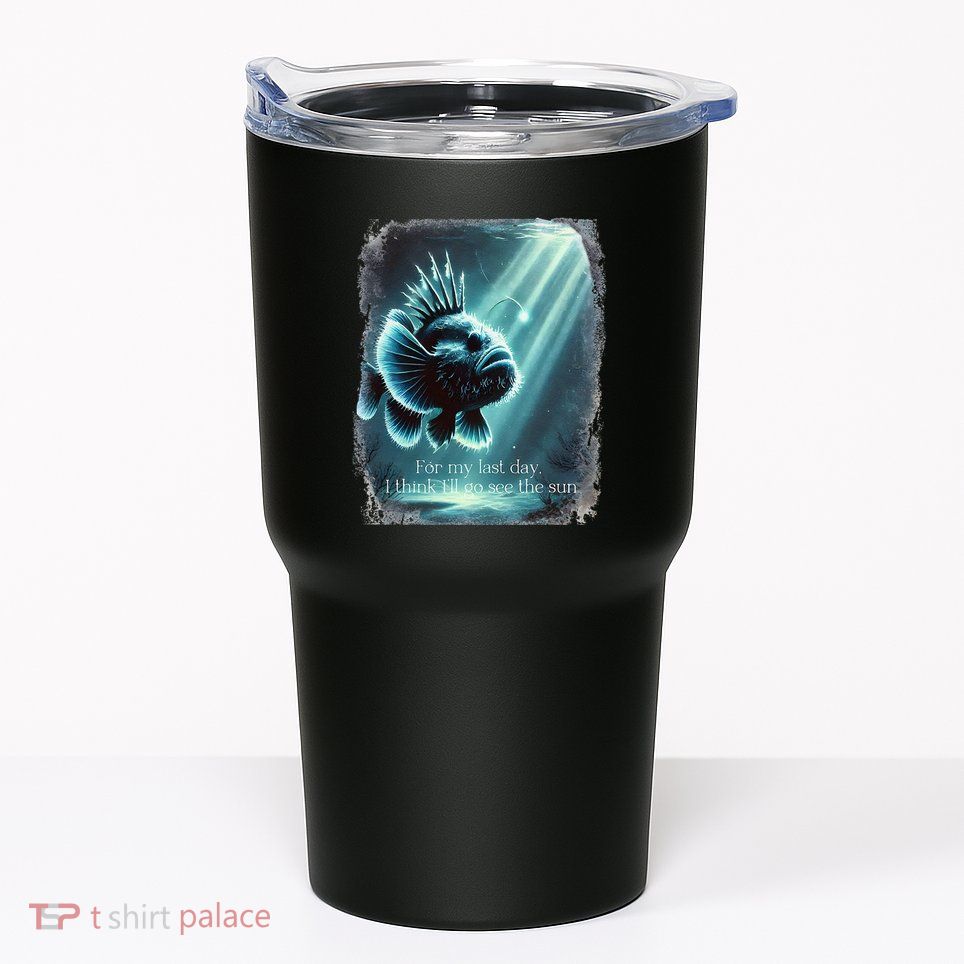 Anglerfish Found The Light Angler Fish .Png Tumbler