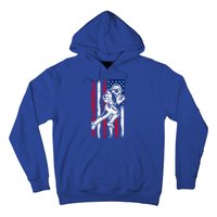 American Football Team Gift Us American Flag Football Great Gift Hoodie