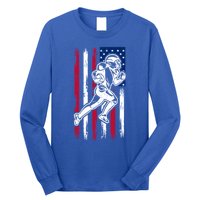 American Football Team Gift Us American Flag Football Great Gift Long Sleeve Shirt