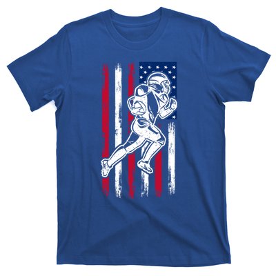 American Football Team Gift Us American Flag Football Great Gift T-Shirt