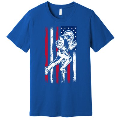 American Football Team Gift Us American Flag Football Great Gift Premium T-Shirt