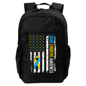 American Flag T21 Down Syndrome Gift Down Syndrome Awareness Daily Commute Backpack