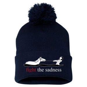 Artax Fight The Sadness Pom Pom 12in Knit Beanie