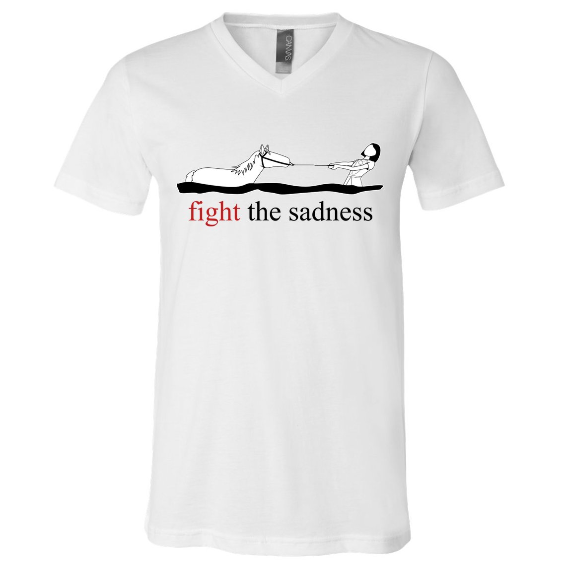 Artax Fight The Sadness V-Neck T-Shirt