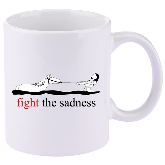 Artax Fight The Sadness 11oz C Handle Ceramic Mug