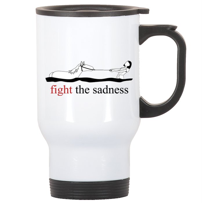 Artax Fight The Sadness Stainless Steel Travel Mug