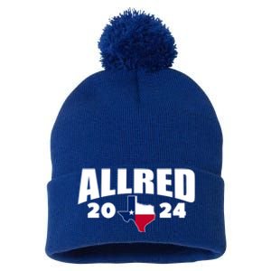 Allred For Texas Allred For Senate Pom Pom 12in Knit Beanie