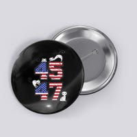 American Flag Trump 45 47 Cats Trump 2024 Button