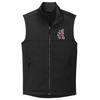 American Flag Trump 45 47 Cats Trump 2024 Collective Smooth Fleece Vest