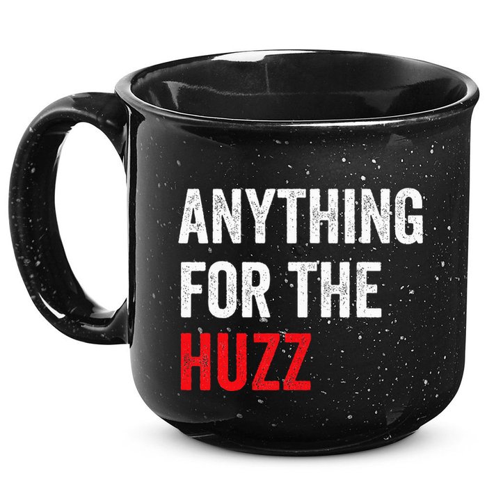 Anything For The Huzz Viral Funny Meme Brainrot Trendy 15oz Campfire Ceramic Mug