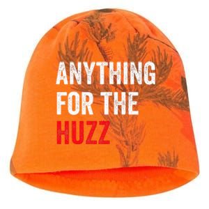 Anything For The Huzz Viral Funny Meme Brainrot Trendy Kati - Camo Knit Beanie