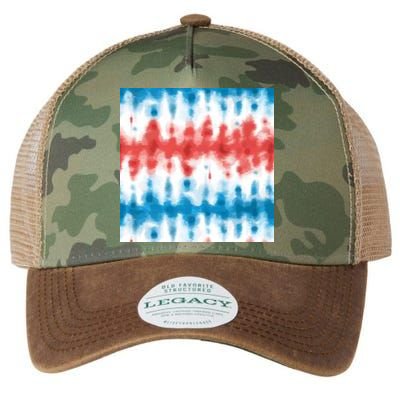 American Flag Tye Die Pattern Legacy Tie Dye Trucker Hat