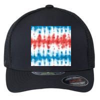 American Flag Tye Die Pattern Flexfit Unipanel Trucker Cap