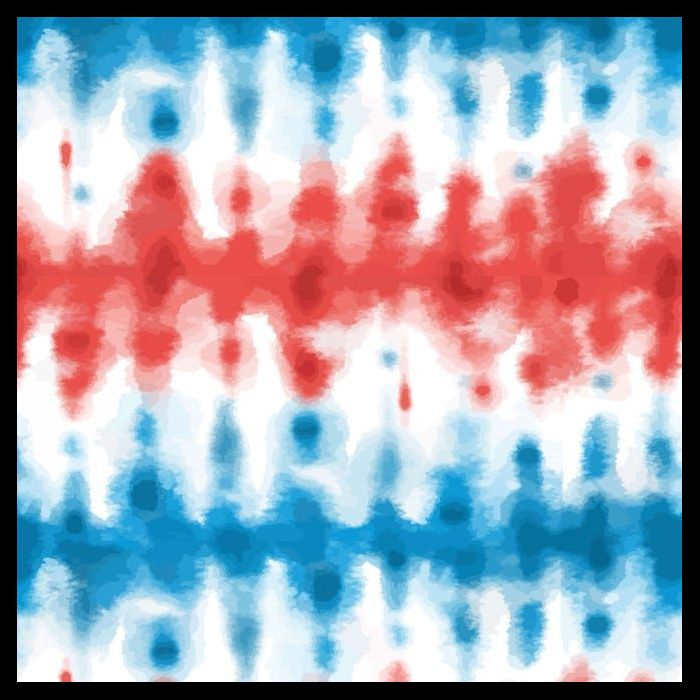 American Flag Tye Die Pattern Flexfit Unipanel Trucker Cap