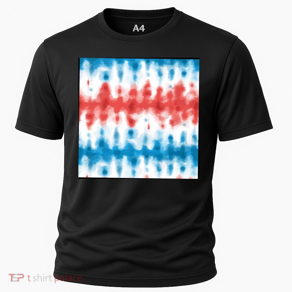 American Flag Tye Die Pattern Performance Shirt