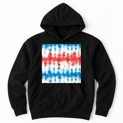 American Flag Tye Die Pattern Hoodie