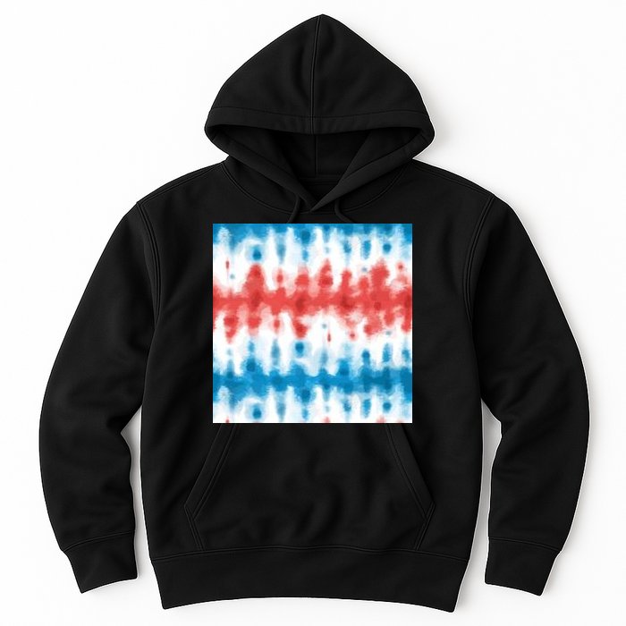 American Flag Tye Die Pattern Hoodie