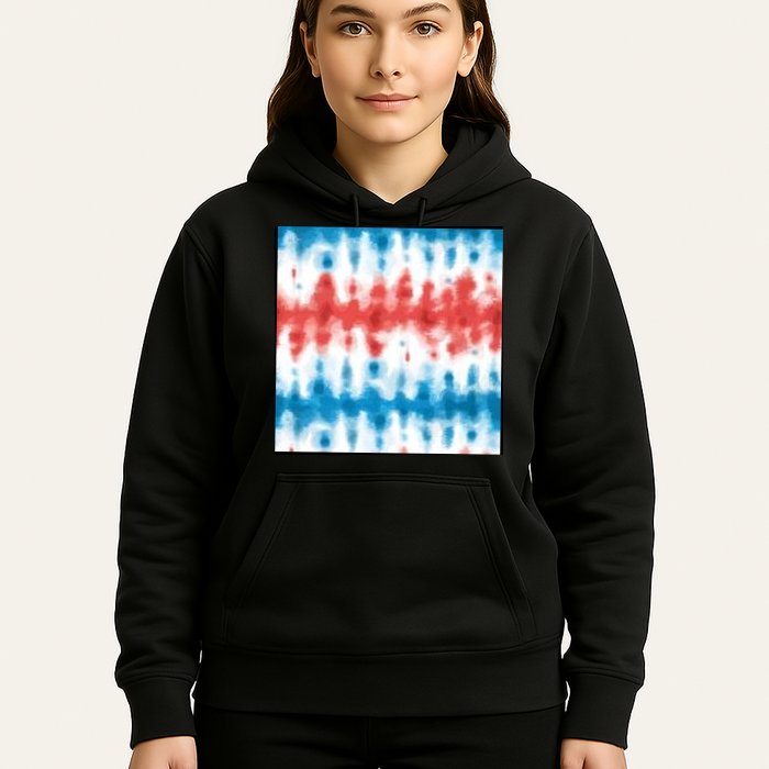 American Flag Tye Die Pattern Hoodie