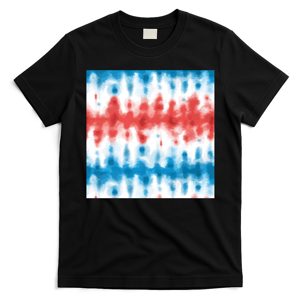 American Flag Tye Die Pattern T-Shirt