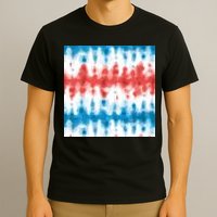 American Flag Tye Die Pattern T-Shirt