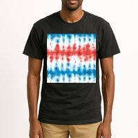 American Flag Tye Die Pattern Tall T-Shirt