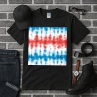 American Flag Tye Die Pattern Tall T-Shirt