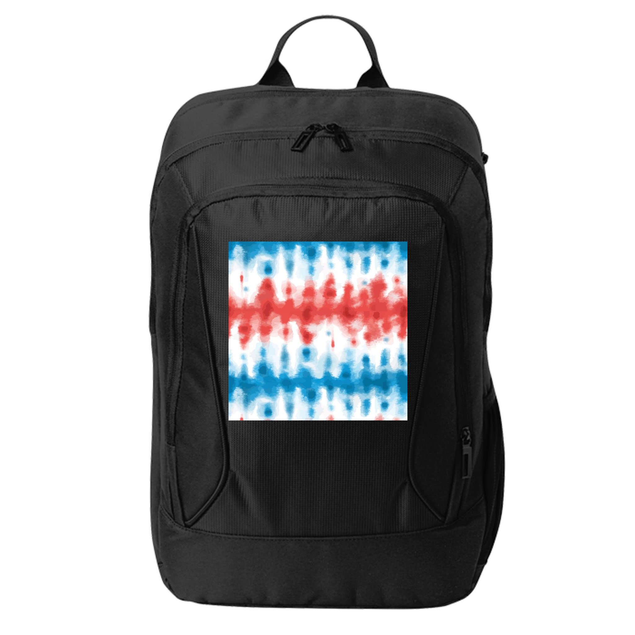 American Flag Tye Die Pattern City Backpack