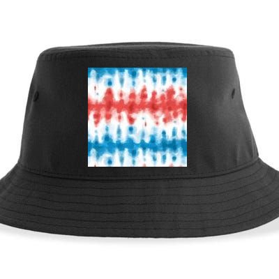 American Flag Tye Die Pattern Sustainable Bucket Hat