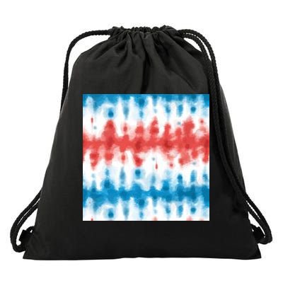 American Flag Tye Die Pattern Drawstring Bag