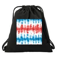 American Flag Tye Die Pattern Drawstring Bag