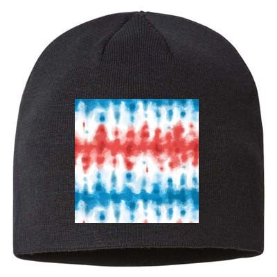 American Flag Tye Die Pattern Sustainable Beanie