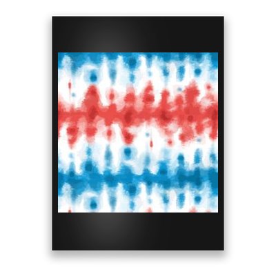 American Flag Tye Die Pattern Poster