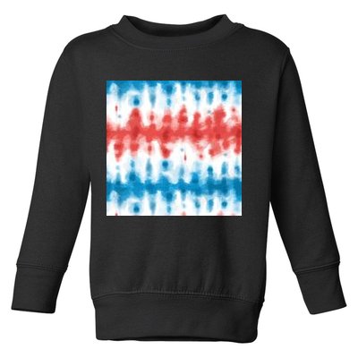 American Flag Tye Die Pattern Toddler Sweatshirt