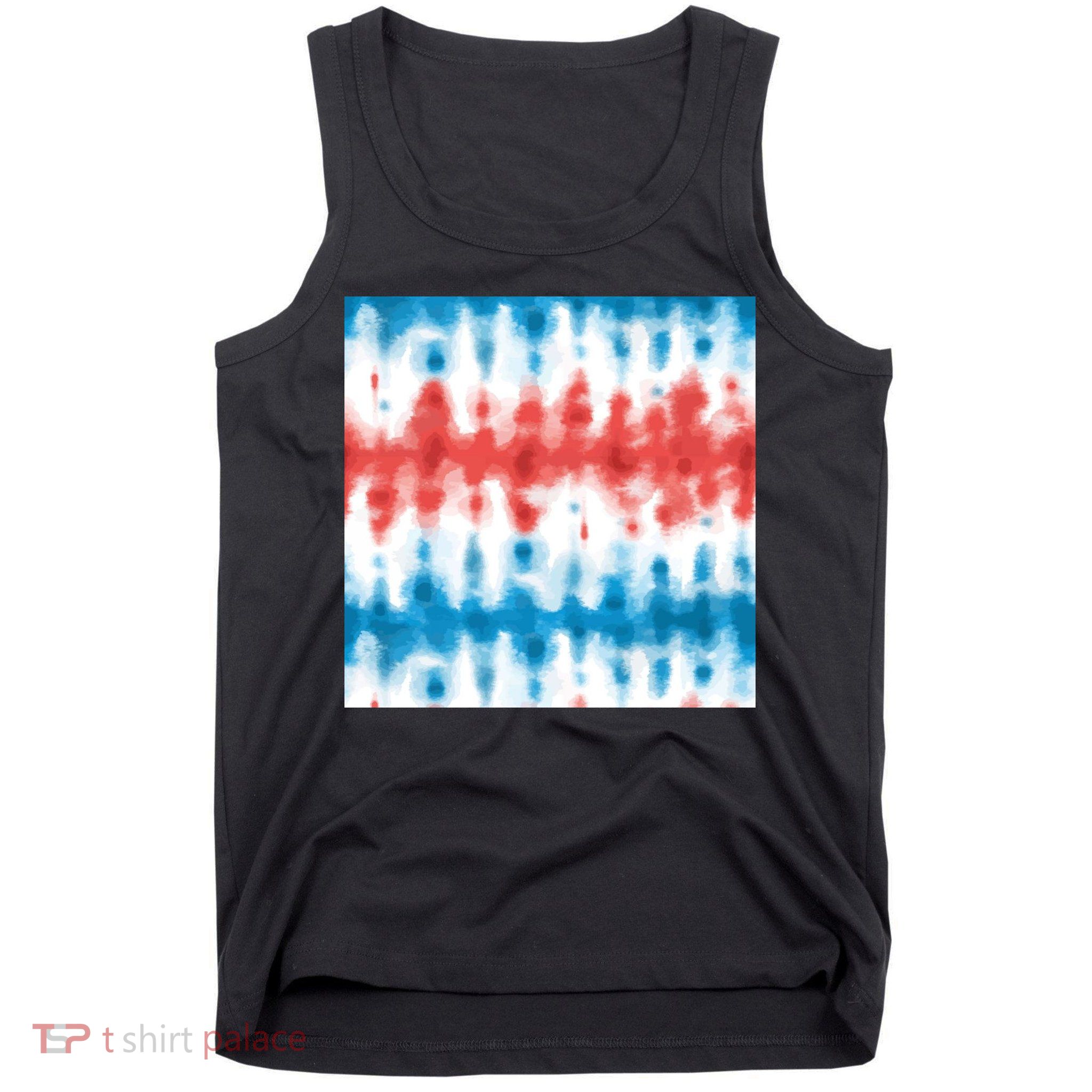 American Flag Tye Die Pattern Tank Top