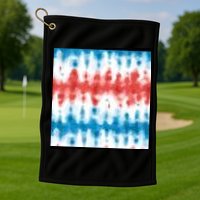 American Flag Tye Die Pattern Golf Towel