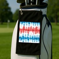 American Flag Tye Die Pattern Golf Towel