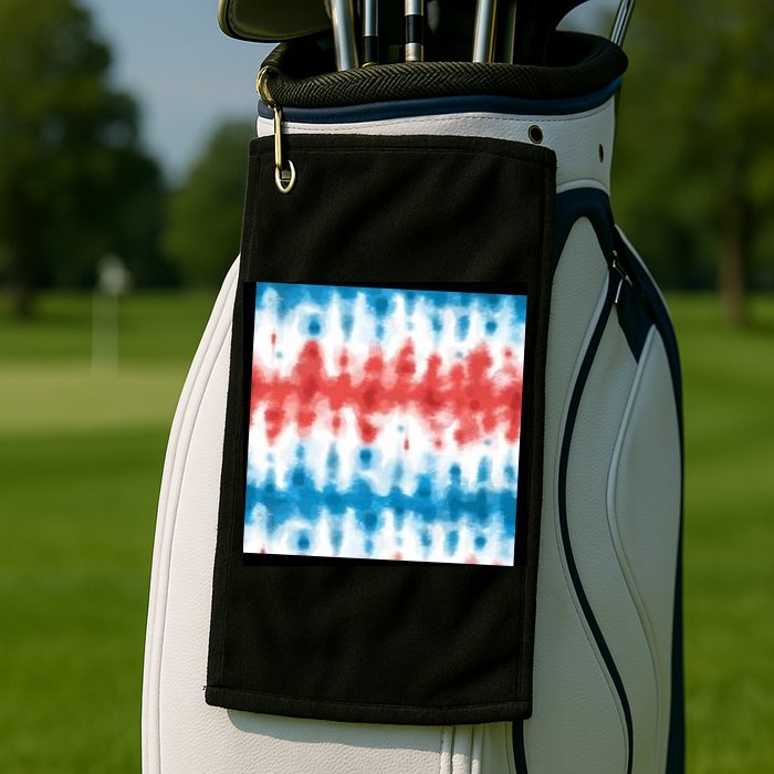 American Flag Tye Die Pattern Golf Towel