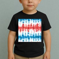 American Flag Tye Die Pattern Toddler T-Shirt