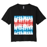 American Flag Tye Die Pattern Crop Top