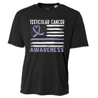 American Flag Testicular Cancer Awareness Cooling Performance Crew T-Shirt