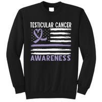 American Flag Testicular Cancer Awareness Sweatshirt