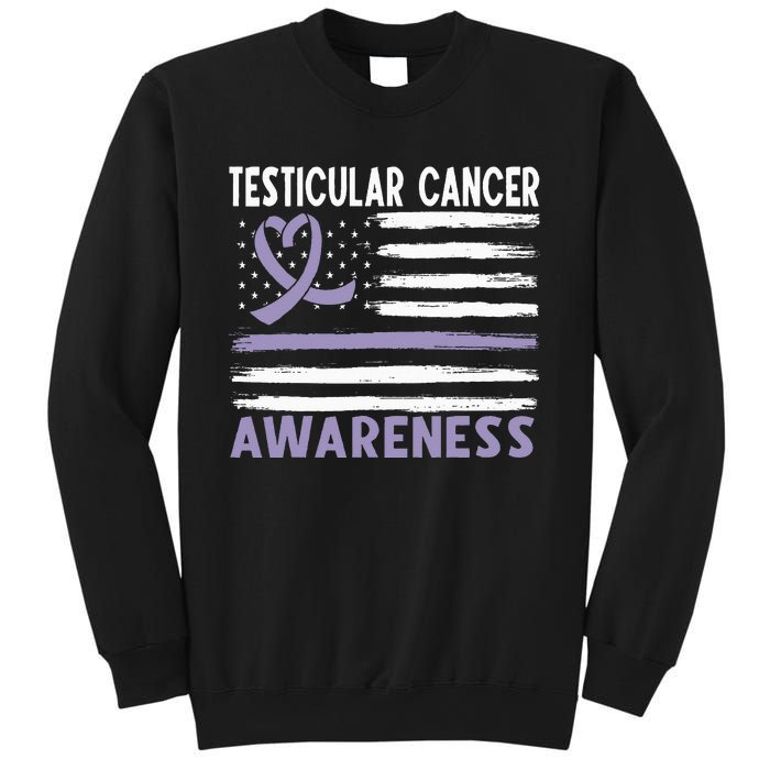 American Flag Testicular Cancer Awareness Sweatshirt