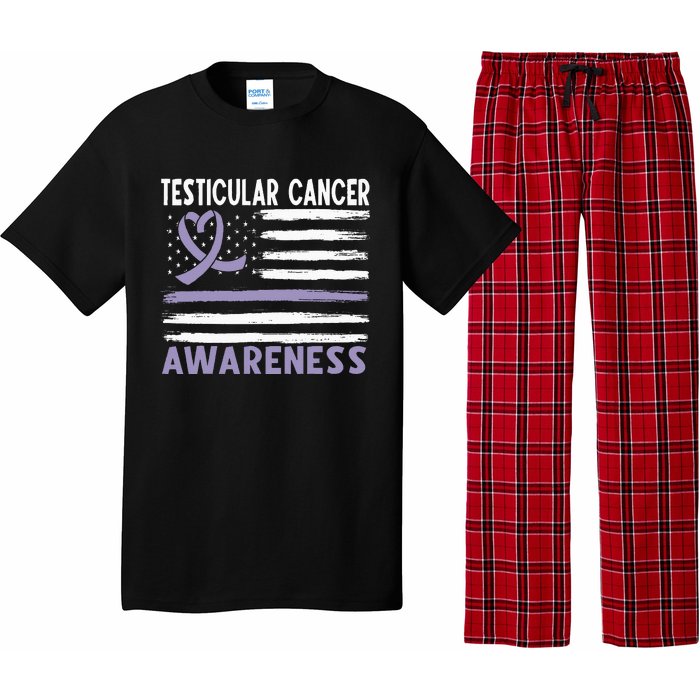 American Flag Testicular Cancer Awareness Pajama Set