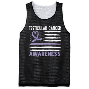 American Flag Testicular Cancer Awareness Mesh Reversible Basketball Jersey Tank