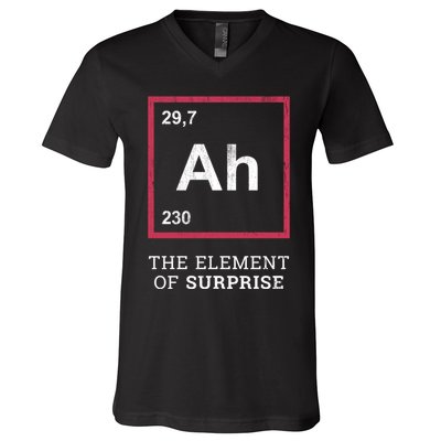 Ah Funny The Element Of Surprise V-Neck T-Shirt