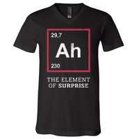 Ah Funny The Element Of Surprise V-Neck T-Shirt