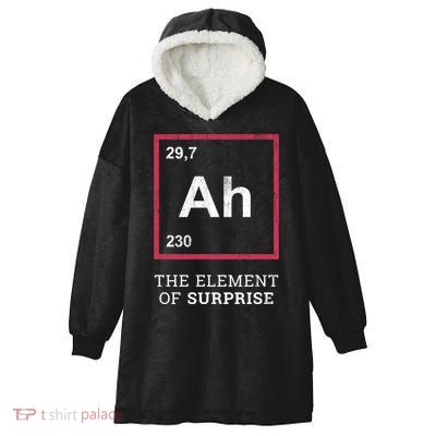 Ah Funny The Element Of Surprise Hooded Wearable Blanket