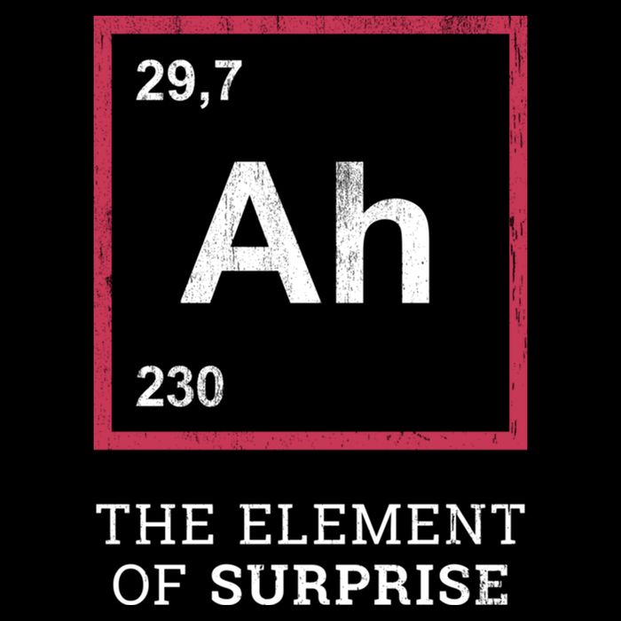 Ah Funny The Element Of Surprise Flat Bill Trucker Hat