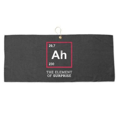 Ah Funny The Element Of Surprise Large Microfiber Waffle Golf Towel