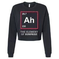 Ah Funny The Element Of Surprise Cropped Pullover Crew